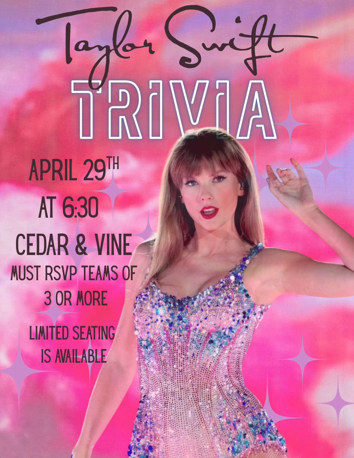 taylor swift trivia banner